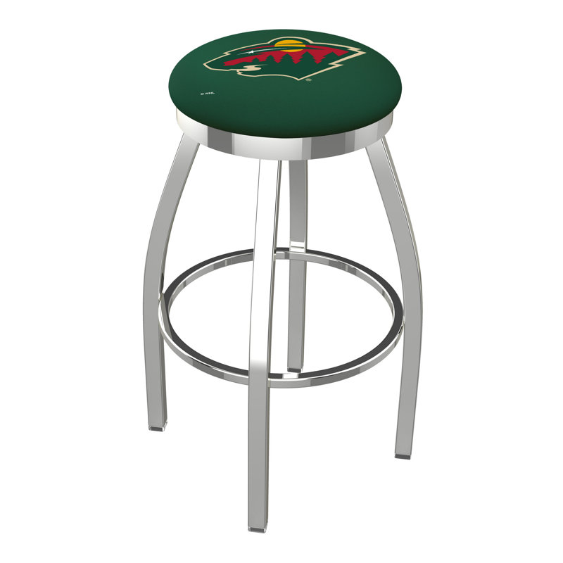 Tabouret pivotant très haut NHL, Minnesota Wild, Chrome, Très grand (siège d'une hauteur de 36 po)