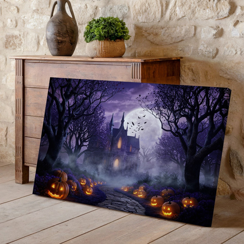 Reproduction d'art sur toile, "A Hahantly Beautiful Twilight Scene In A Mystical Forest", art mural, H 9 po x l 12 po