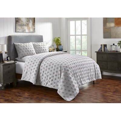 Cotton Ring Stitch Dots Comforter Set