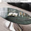 Modern minimalist oval marble coffee table