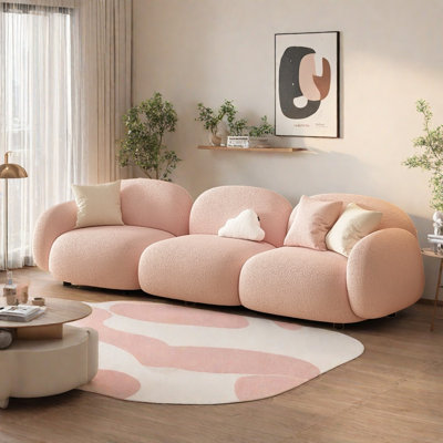 Canapé moderne de style crème rose