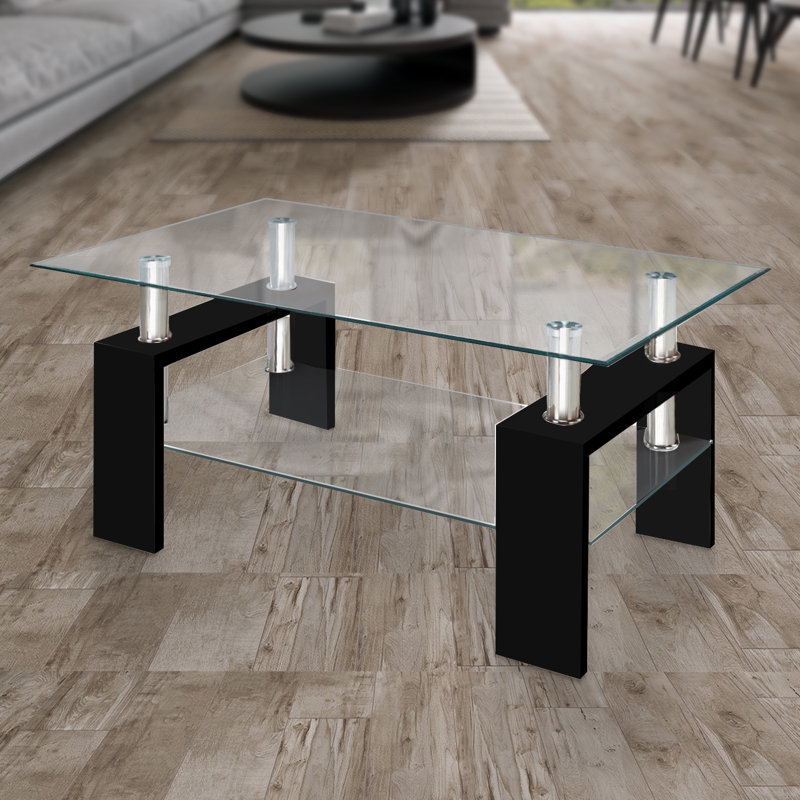 Table basse Calcote, Clair, Noir