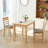 Charlynn Small Wooden Modern Farmhouse Rectangular Dining Table-1041262804