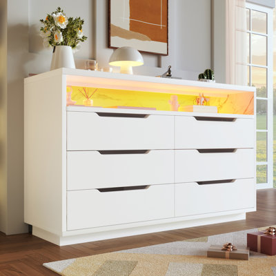 120 cm W Chest of 6 Drawers