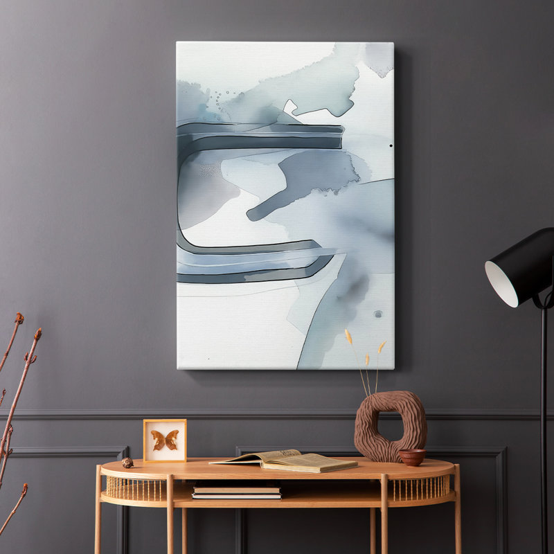 Série ABSTRACT DCCxxxix - Toile tendue avec châssis de qualité supérieure - Prêt à être accroché, H 27 po x l 18 po
