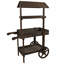 Support pour plante à charrette en bois Quenby - 33,75 po x 21,75 po x 49,25 po - brun-1753941147