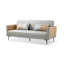 Canapé-lit modulaire en polyester LightGray avec rangement