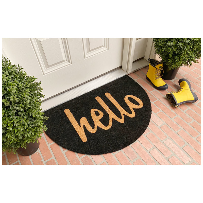 Aceta Non-Slip Outdoor Doormat, Black/Brown