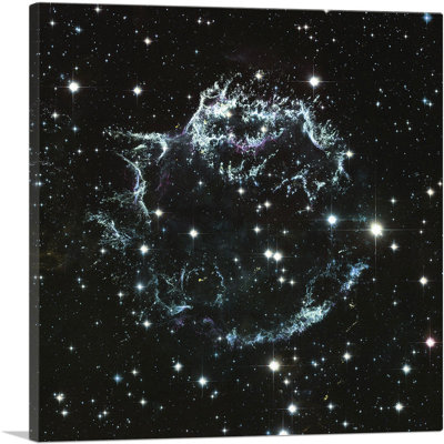 Hubble Telescope Remains of a Supernova Cassiopeia A - Wrapped Canvas Graphic Art Print