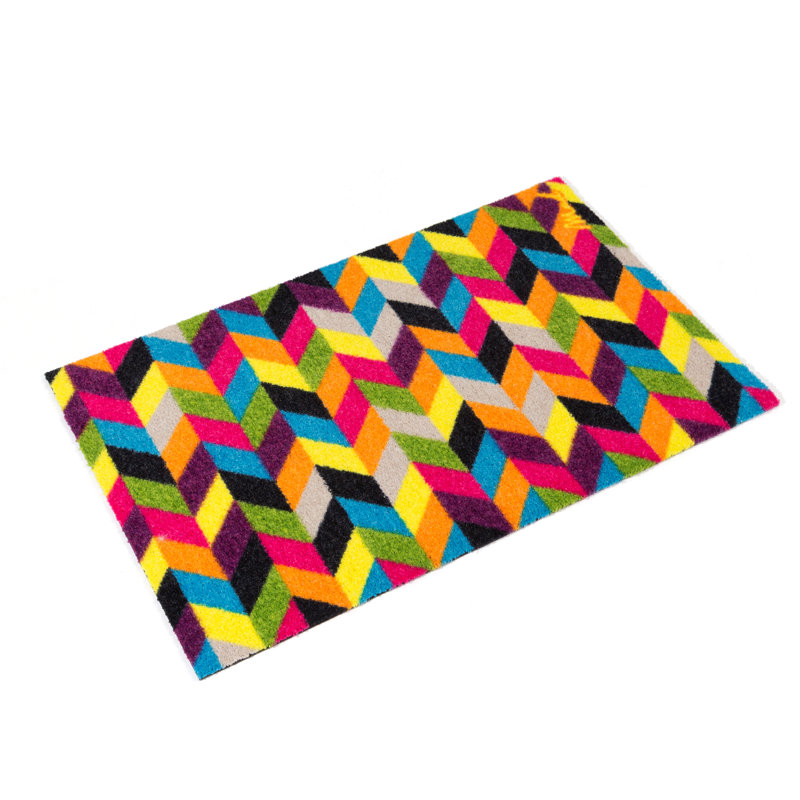 Calvillo Non-Slip Striped Doormat