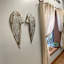 Ensemble de 2 décorations murales ailes d'ange en métal 2 pièces