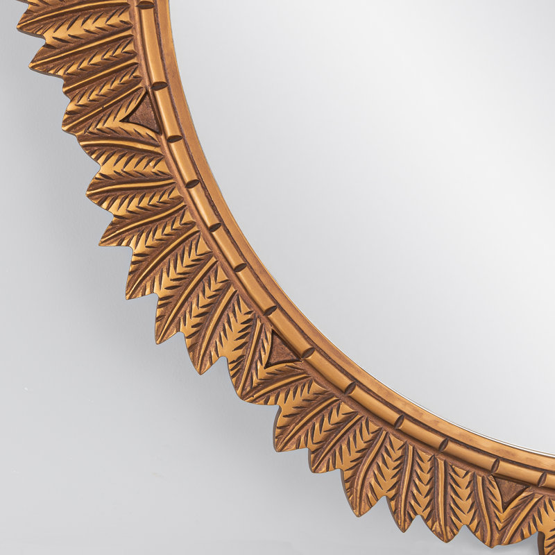 Wood Flat Wall Mirror