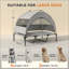 Lit surélevé pour animal de compagnie, lit pour chien portatif surélevé pour une utilisation intérieure et extérieure, durable et confortable-1118530514-1118530508
