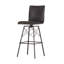 Diaw Swivel Upholstered Stool with Metal Frame-446288276-446288282