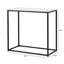 Huei 85cm Console Table for Living Room Furniture, Metal Entryway Table with Wooden Top