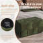 Repose-pieds en velours côtelé Green-176309003