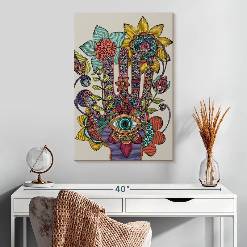 Adella Hamsa Eye, H 30 po x l 20 po