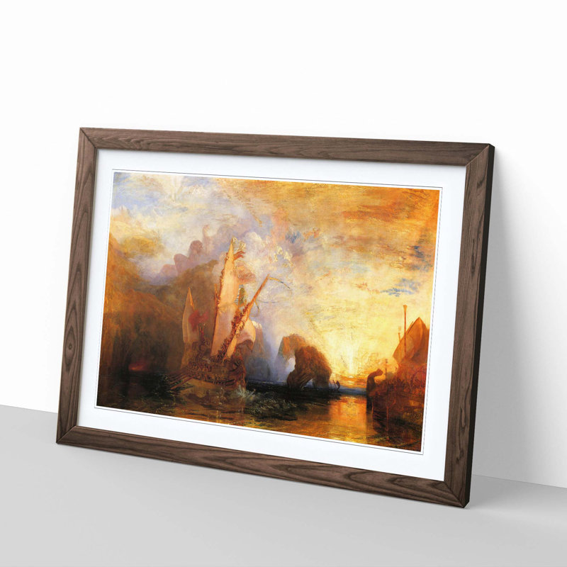 J.M.W. Turner - Single Picture Frame Painting, Walnut
