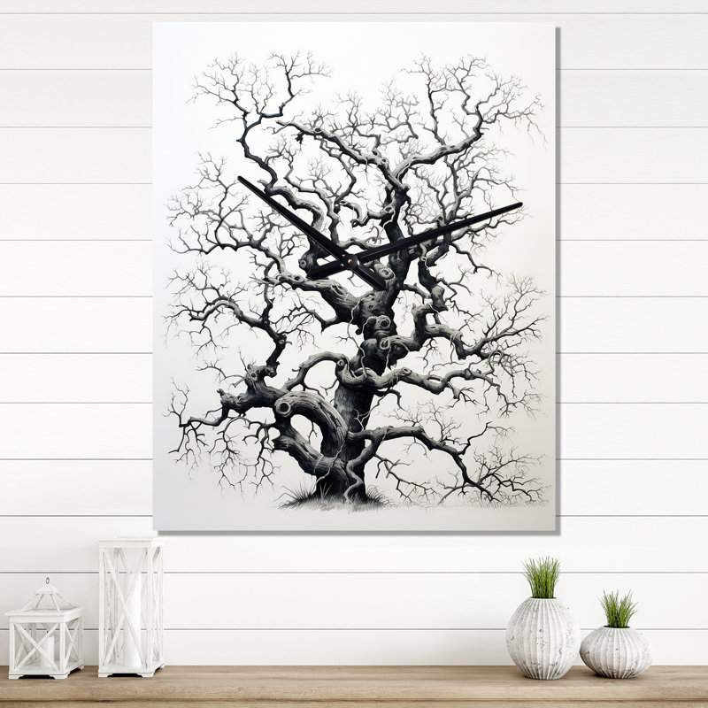 Jennalea - Landscape Trees Wall Clock, Grand