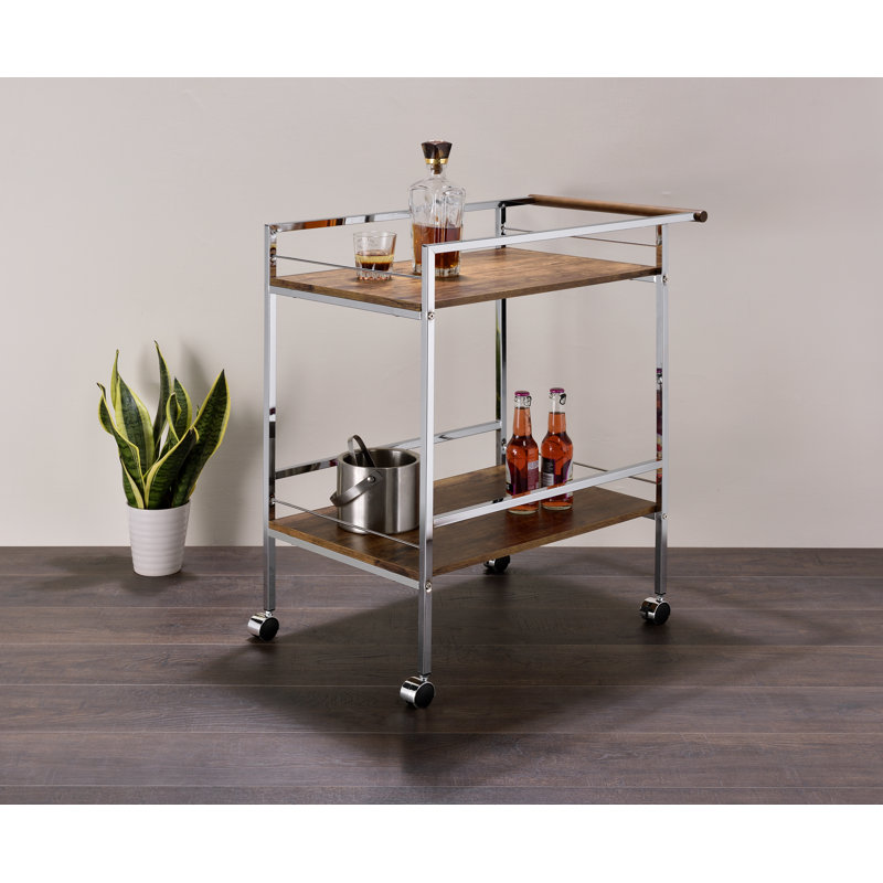 Aedric Metal Bar Cart