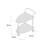 Serving Metal Bar Cart