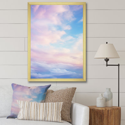 «Pink Sky Photo Celestial Symphony II», art mural sur toile paysage et nature