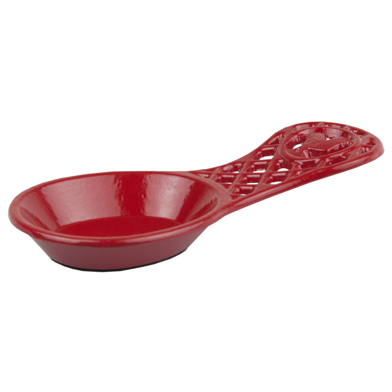 Ceramic Unique Spoon Rest, Red