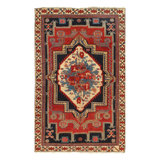 Canvello Silkroad Bakhtiari Blue And Gray Rug - 4' X 6'4''