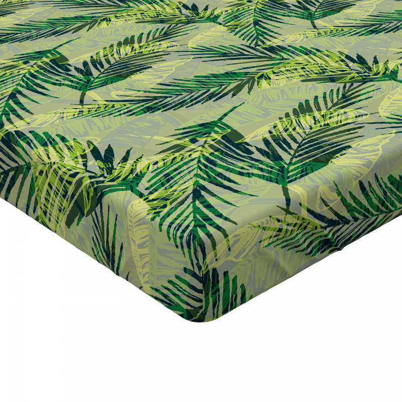Microfiber Floral Fitted Sheet, Full Fitted Sheet