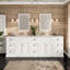 Ensemble de meuble-lavabo double l 96 po x P 22 po x H 34 po Didomenico-539657116-539657119