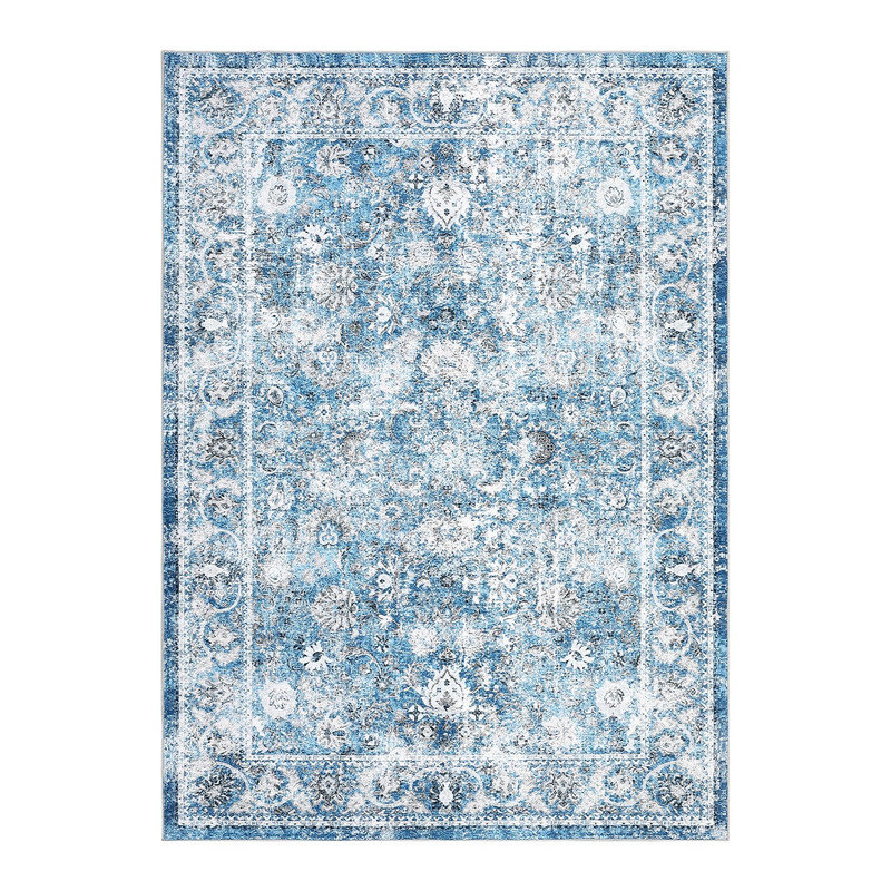 Tapis à motif floral délavé 8 x 10 po Boho