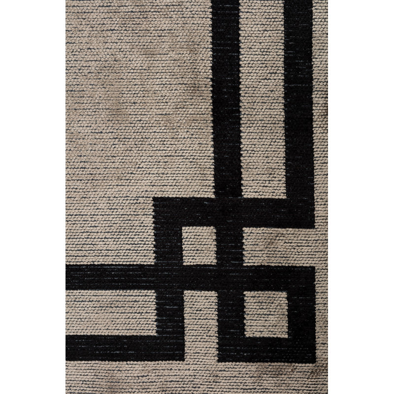 Rapture Taupe Black No Pattern And Not Solid Color Luxury Area Rug, Rectangle 7'10" x 11'2"