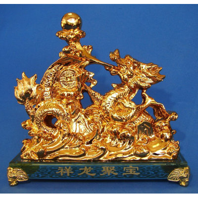 Figurine dragon apportant de la richesse