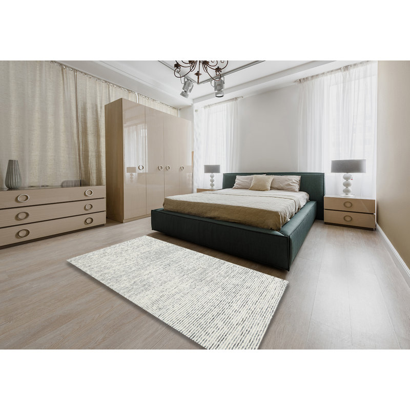 Tapis gris zone contemporaine, Rectangle 5 pi x 7 pi