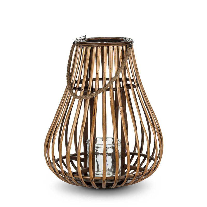 Tabletop Lantern, 15" H x 8" W x 8" D