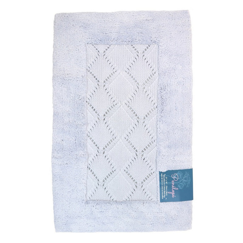 Tapis pour salle de bain Jakaiden, Mauve
