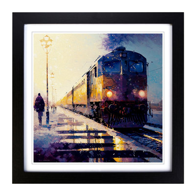 Train Post-Impressionism - Framed Print
