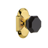 Cottage Plate with Waldorf Black Door Knob