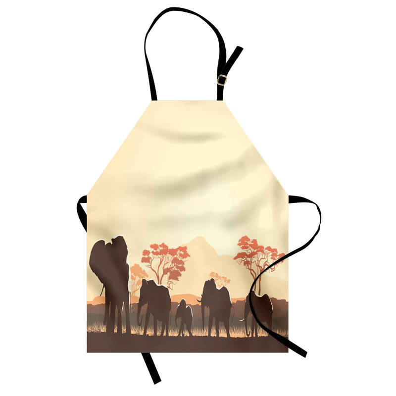No Pattern Bib Apron