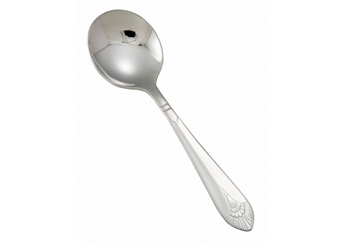 Peacock Stainless-Steel Bouillon Spoon, Extra Heavyweight, 6.5" (12 Pack)