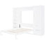 Grand lit blanc avec garde-robe organisé et tiroirs - Refonte de la chambre pour grand lit, choix de rangement intégrés-406762425