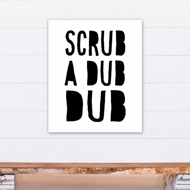 Impression sur toile scrub dub dub Malin, Toile tendue, H 24 po x l 20 po x P 1,25 po