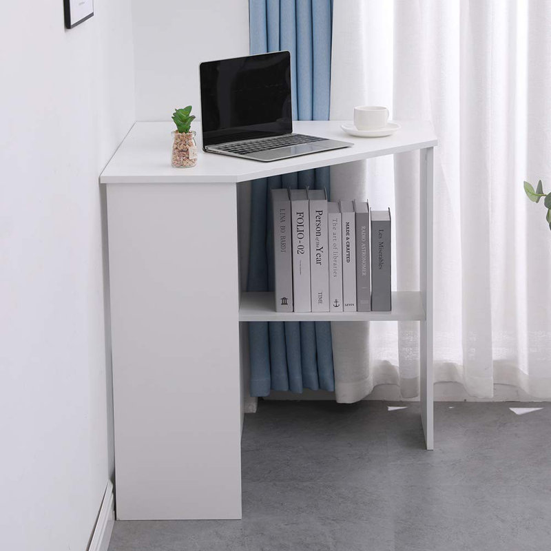 Zytavious Corner Computer Desk, White