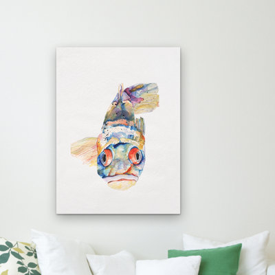 «Blue Fish» par Pat Saunders-White - reproduction d'art