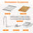 33in. Drop In/Undermount Single Bowl Kitchen Sink, 18-Gauge Stainless Steel, Handmade All-in-One Workstation with Faucet
