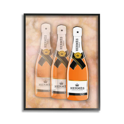 OrangeGlamChampagneGicleeArtbyMartinaPavlova