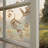 Dry Flower Privacy Window Decal
