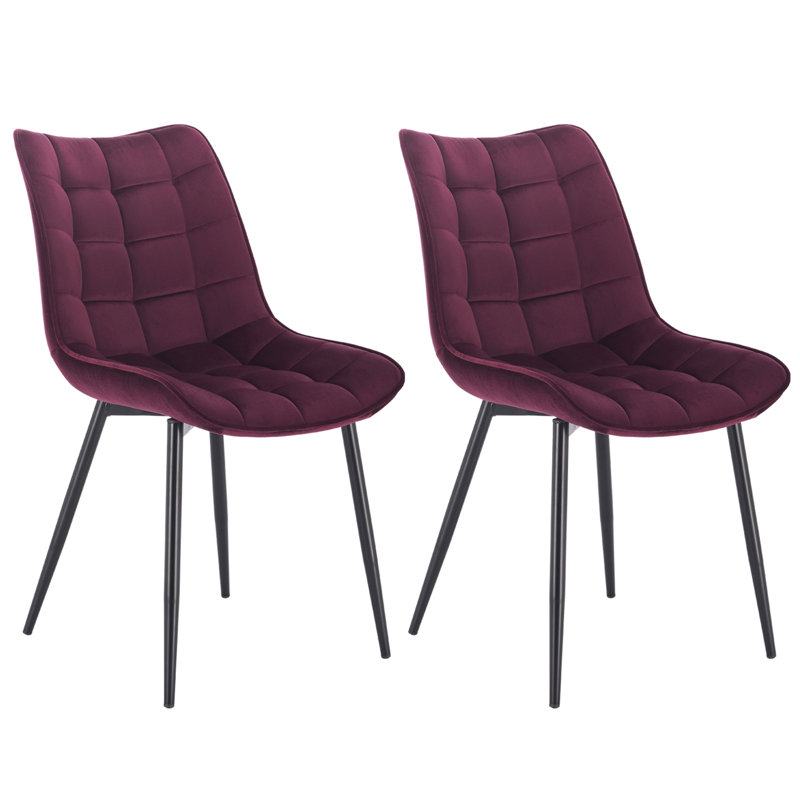 Chattooga Upholstered Dining Chair, Burgundy