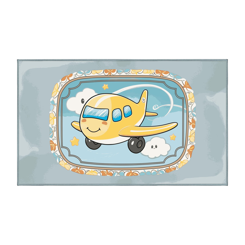 Tapis pour enfants East Urban Home, Rectangle de 5 pi x 8 pi