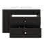 Meuble-lavabo mural 30 po, meuble-lavabo flottant avec lavabo en céramique, armoire de rangement avec 2 tiroirs-1275465913